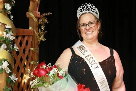 Saugus resident Lori Burke was crowned Mrs. Essex County 2023 at the Topsfield Fair on October 8, 2023